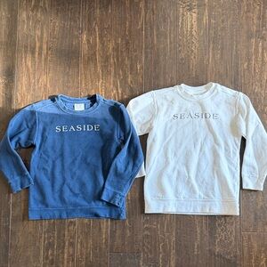 Seaside Kids Sweatshirts - Blue and White
